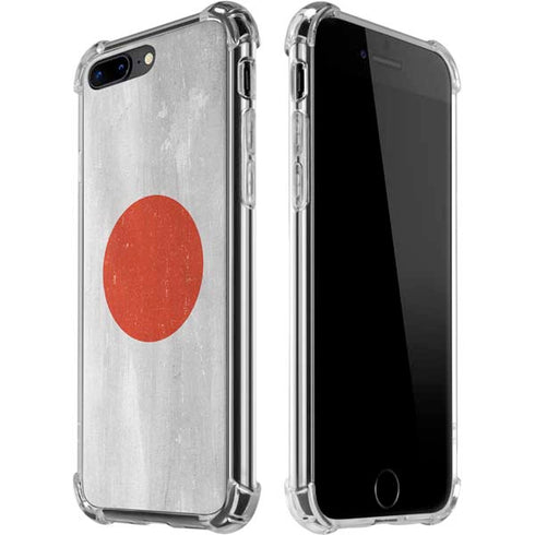 Japanese Flag Distressed iPhone 7/8 Plus Clear Case
